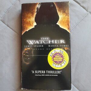 The Watcher (VHS 2000) Family Video Rental James Spader  Keanu Reeves Horror Y2K